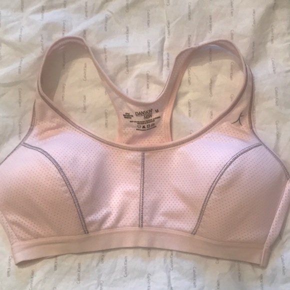 blush pink sports bra